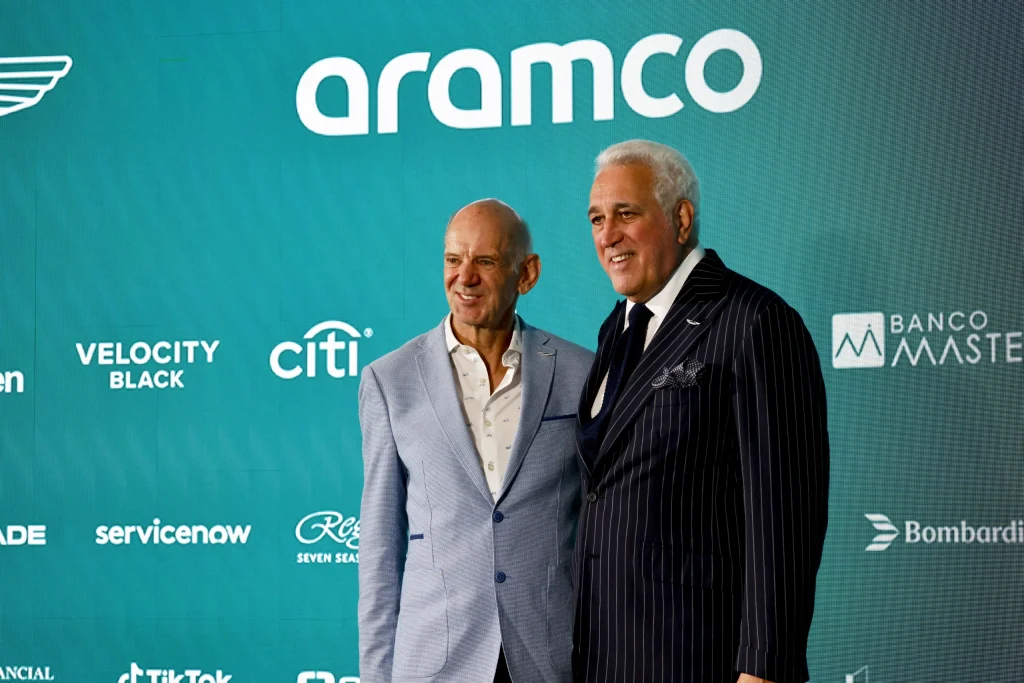 Adrian Newey and Lawrence Stroll