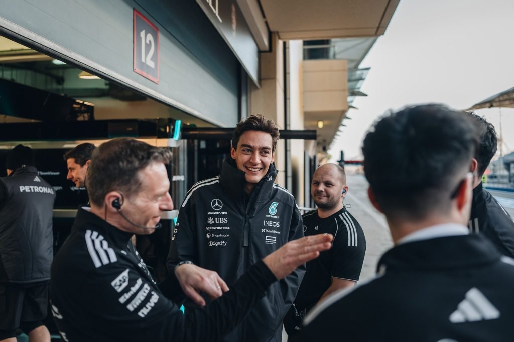 Russell shares first thoughts on Mercedes W16