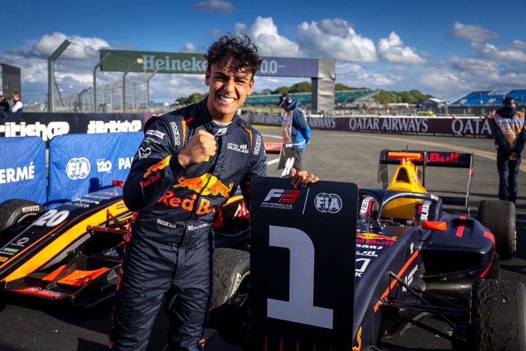 Arvid Lindblad, #3 Prema, during round 7 of the FIA Formula 3 Championship at Silverstone Circuit in England on July 5-7, 2024.