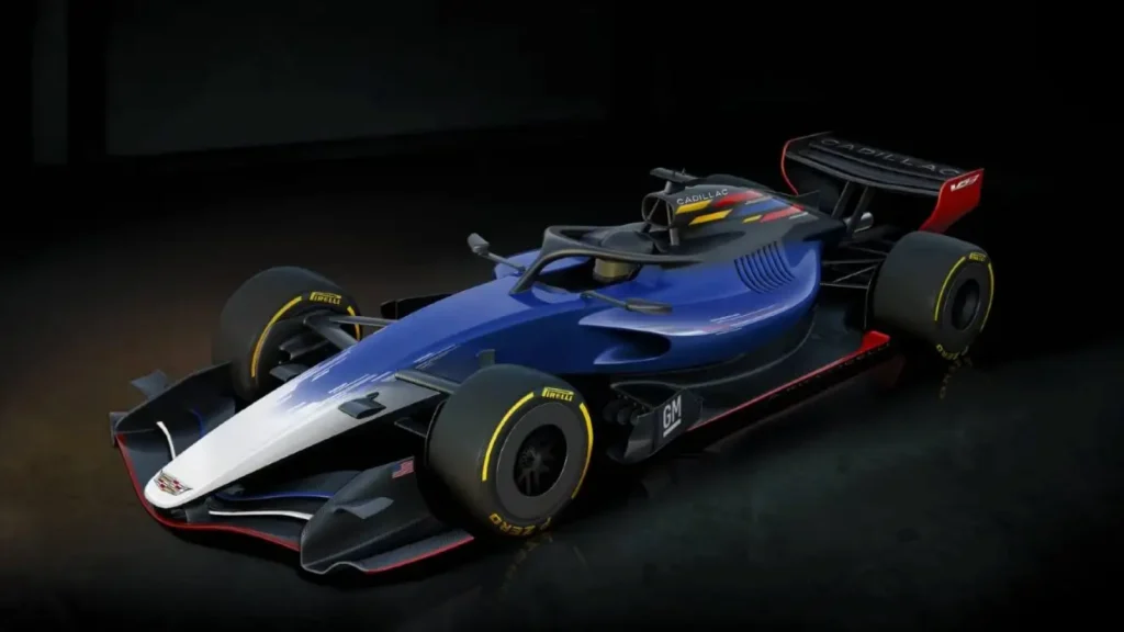 Cadillac F1 car render
