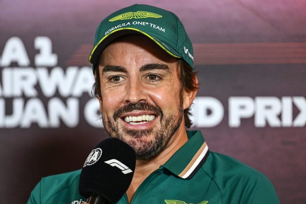 Portrait, Press Conference, Baku City Circuit, GP2417a, F1, GP, Azerbaijan Fernando Alonso, Aston Martin F1 Team