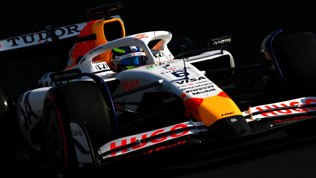 Isack Hadjar of France driving the (6) Visa Cash App Racing Bulls VCARB 02 on track during qualifying ahead of the F1 Grand Prix of China at Shanghai International Circuit on March 22, 2025 in Shanghai, China. (Image Credit: Red Bull Content Pool/ Clive Mason/Getty Images)