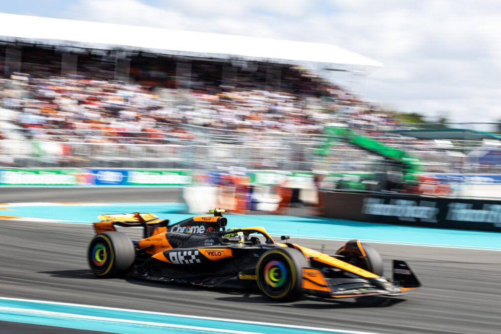 Lando Norris during the Miami GP in 2024.