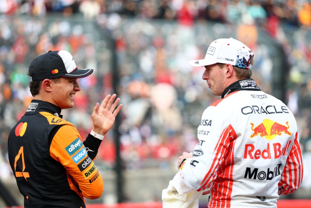 Lando Norris and Max Verstappen at the Japanese Grand Prix