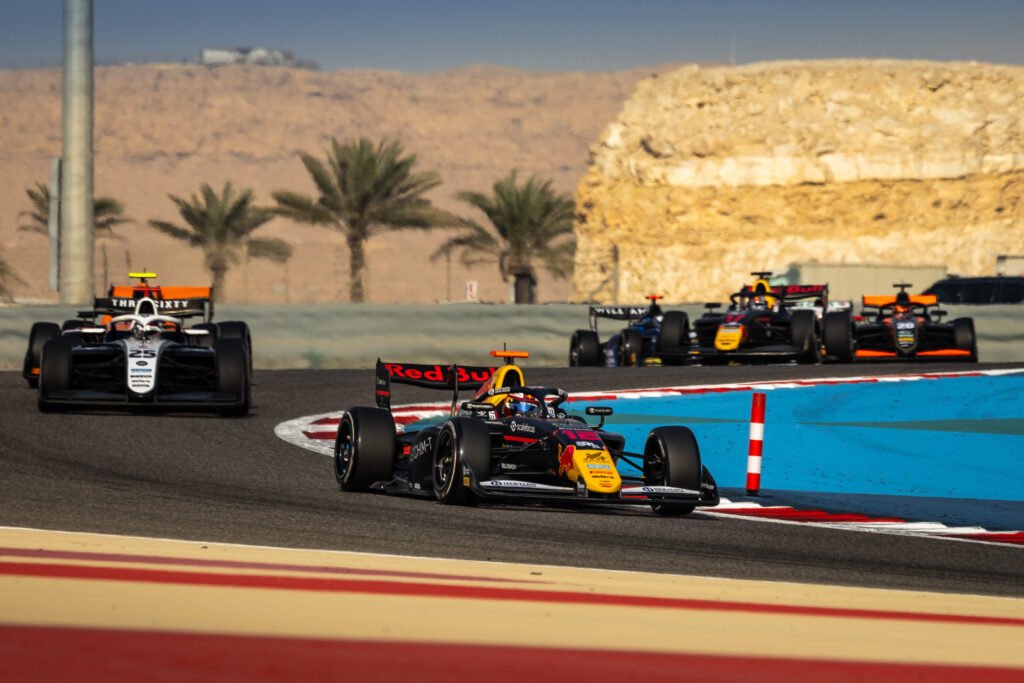 Nikola Tsolov #12 Campos Racing, during round 2 of the FIA Formula 3 Championship at Bahrain International Circuit in Bahrain on April 11-13, 2025. //Dutch Photo Agency / Red Bull Content Pool