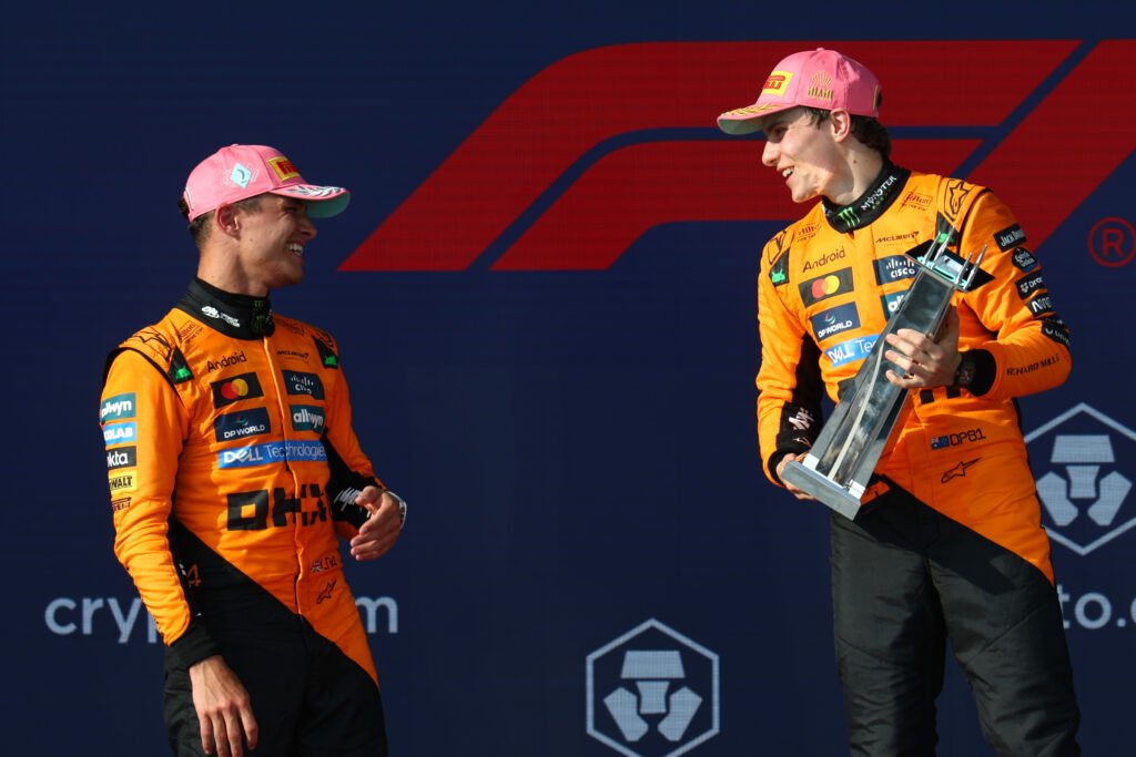 Oscar Piastri, Lando Norris, McLaren, 2025 F1 Miami GP