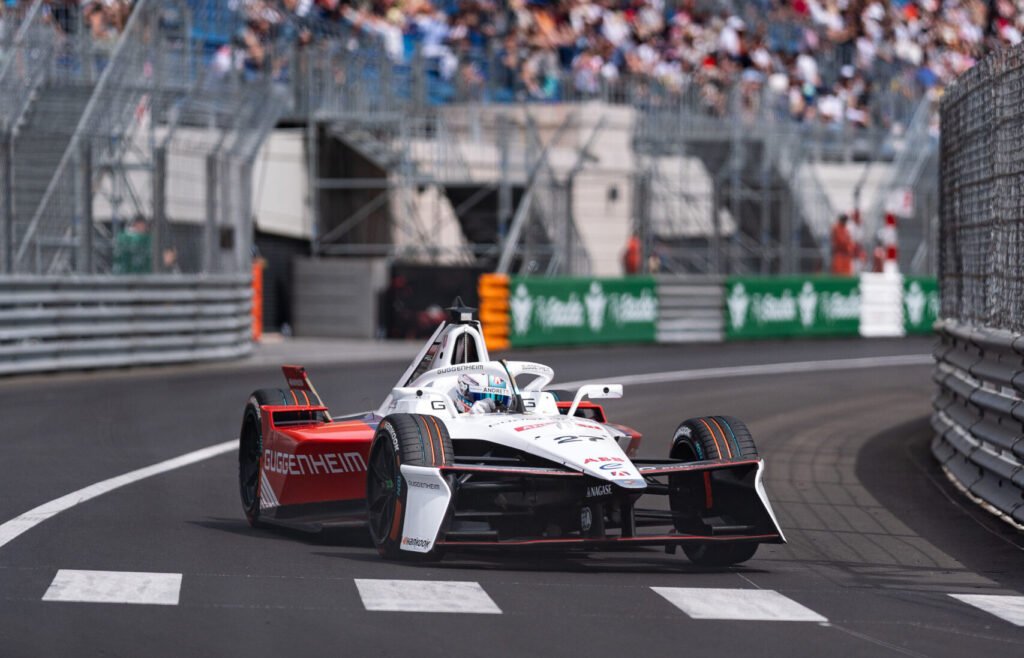 Jake Dennis of Andretti FE at the Monaco E-Prix R1 2025