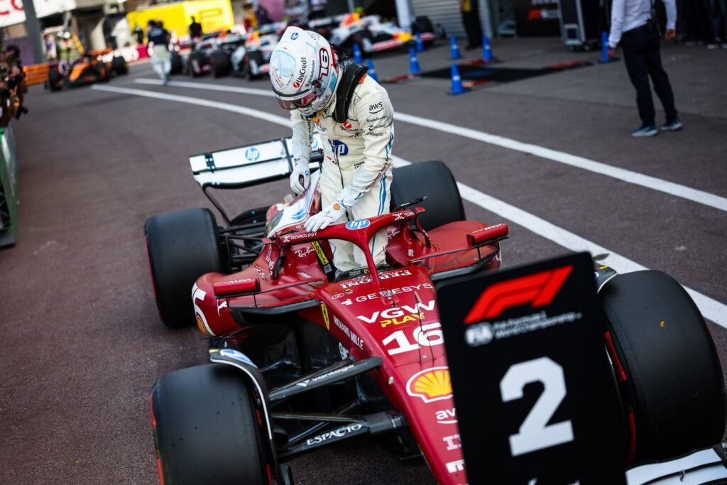 LECLERC Charles (mco), Scuderia Ferrari SF-25, portrait, during the Formula 1 Tag Heuer Grand Prix de Monaco, 8th round of the 2025 FIA Formula One World Championship from May 23 to 25, 2025 on the Circuit de Monaco, in Monte-Carlo, Monaco - Photo Credit: Florent Gooden / DPPI
