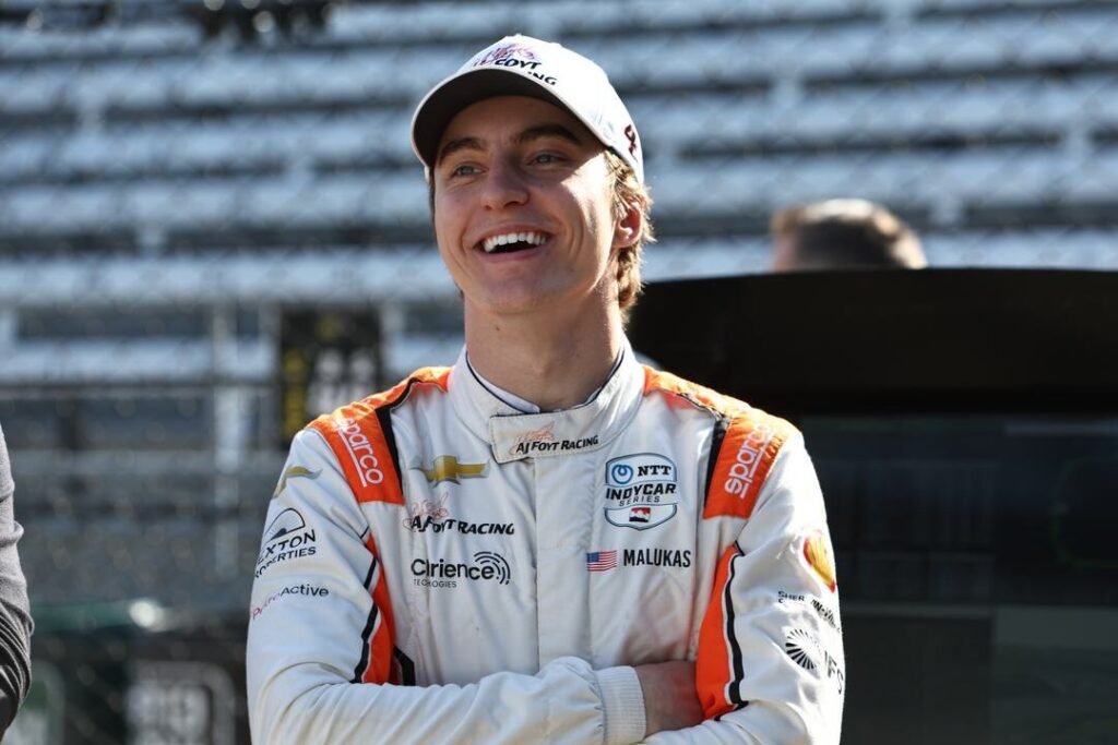 Malukas topped a wet Children's of Alabama IndyCar Grand Prix Practice 2.