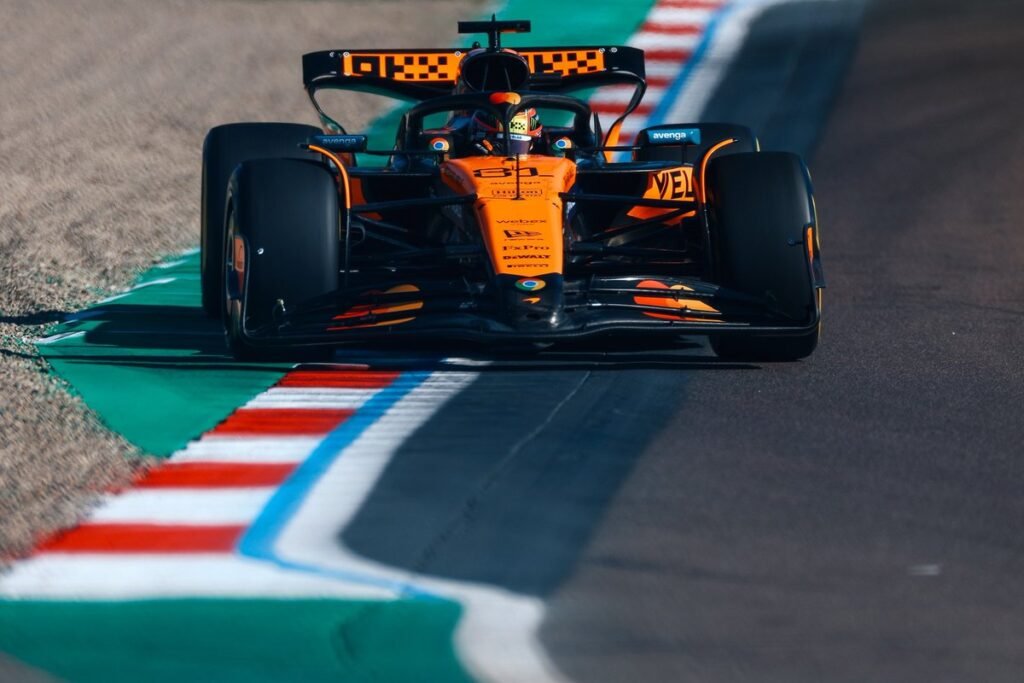 Piastri of McLaren at the F1 Imola GP