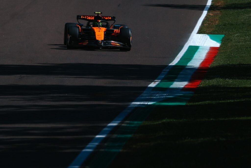 Lando Norris of McLaren at the Imola GP