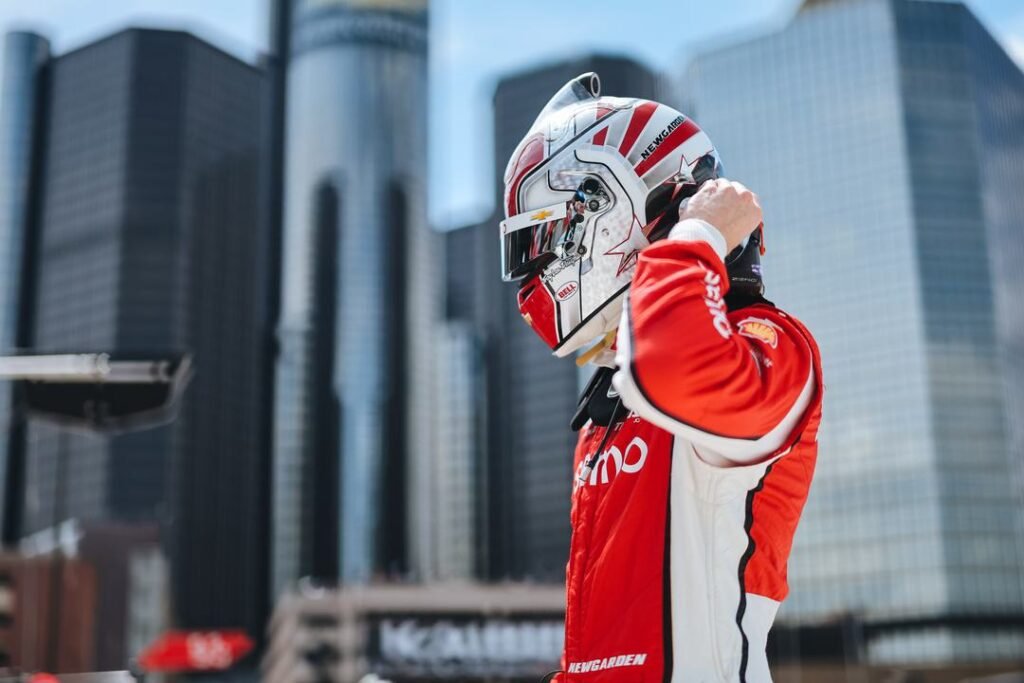 Josef Newgarden at the IndyCar Detroit GP 2025