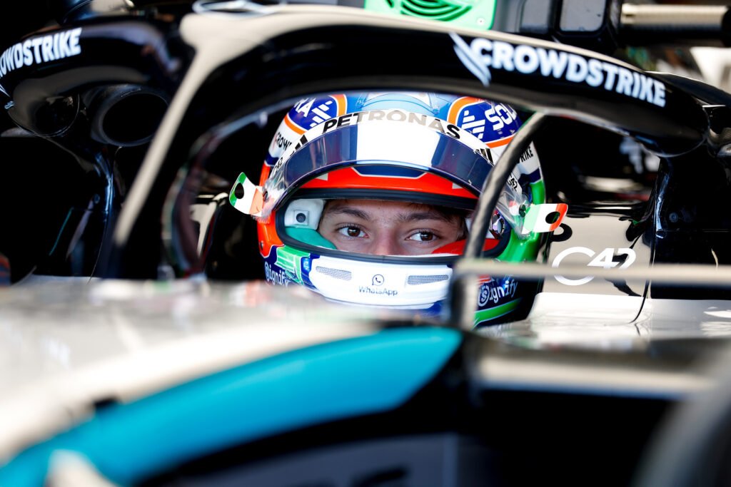 Kimi Antonelli sits in the W16