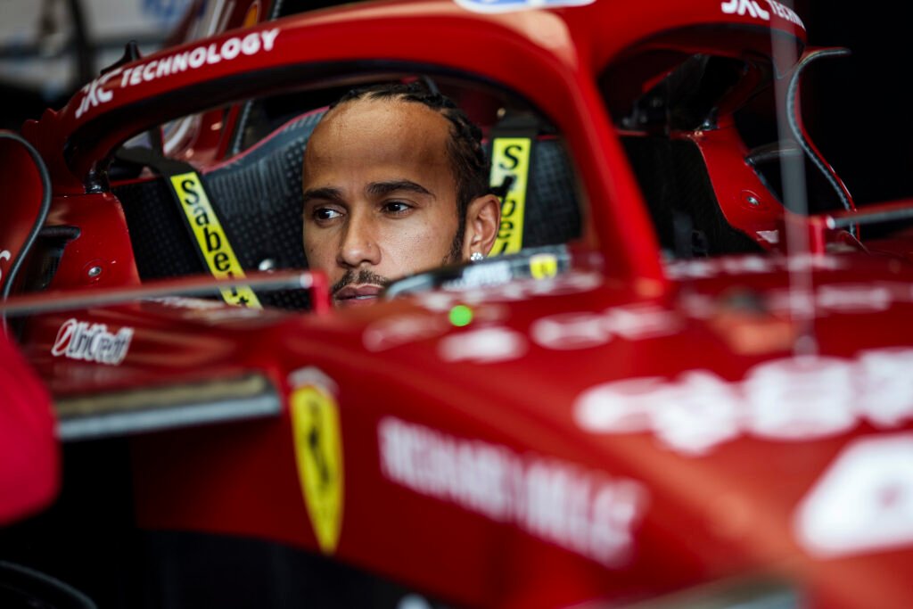 Scuderia Ferrari's Lewis Hamilton at the 2025 F1 Canadian GP.