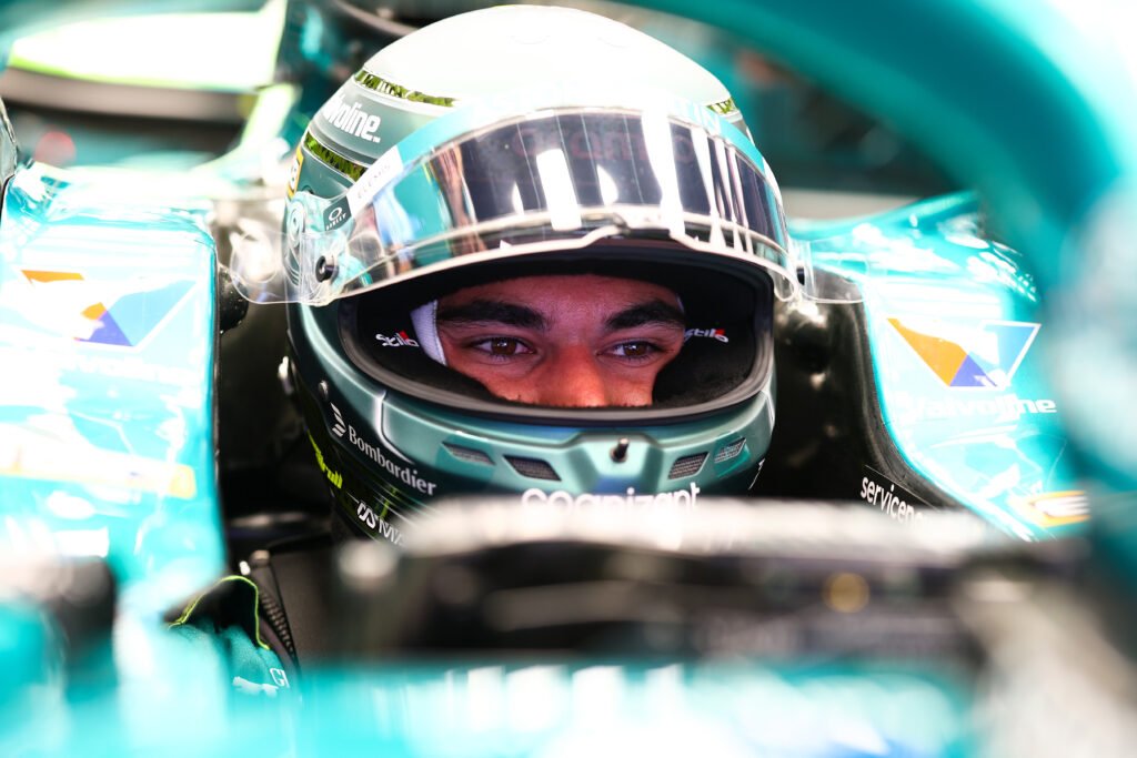 BARCELONA, SPAIN - MAY 31: Lance Stroll of Canada and Aston Martin F1 Team looks on during qualifying ahead of the F1 Grand Prix of Spain at Circuit de Barcelona-Catalunya on May 31, 2025 in Barcelona, Spain. After recovering from injury, Stroll will return for the 2025 F1 Canadian GP.