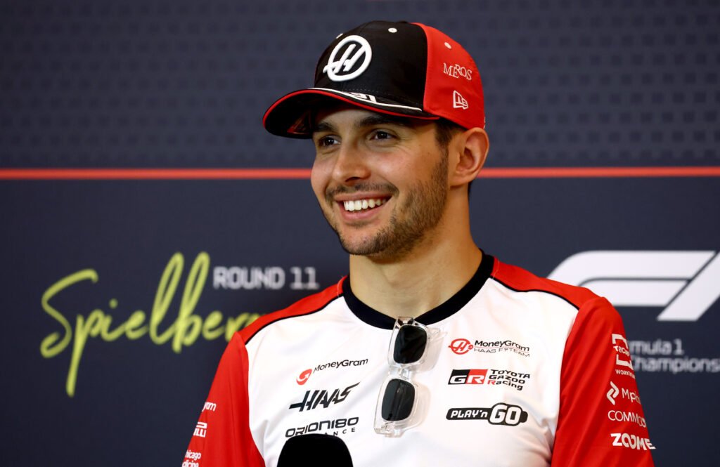 SPIELBERG, AUSTRIA - JUNE 26: Esteban Ocon of France and Haas F1 in the Drivers Press Conference during previews ahead of the F1 Grand Prix of Austria at Red Bull Ring on June 26, 2025 in Spielberg, Austria.