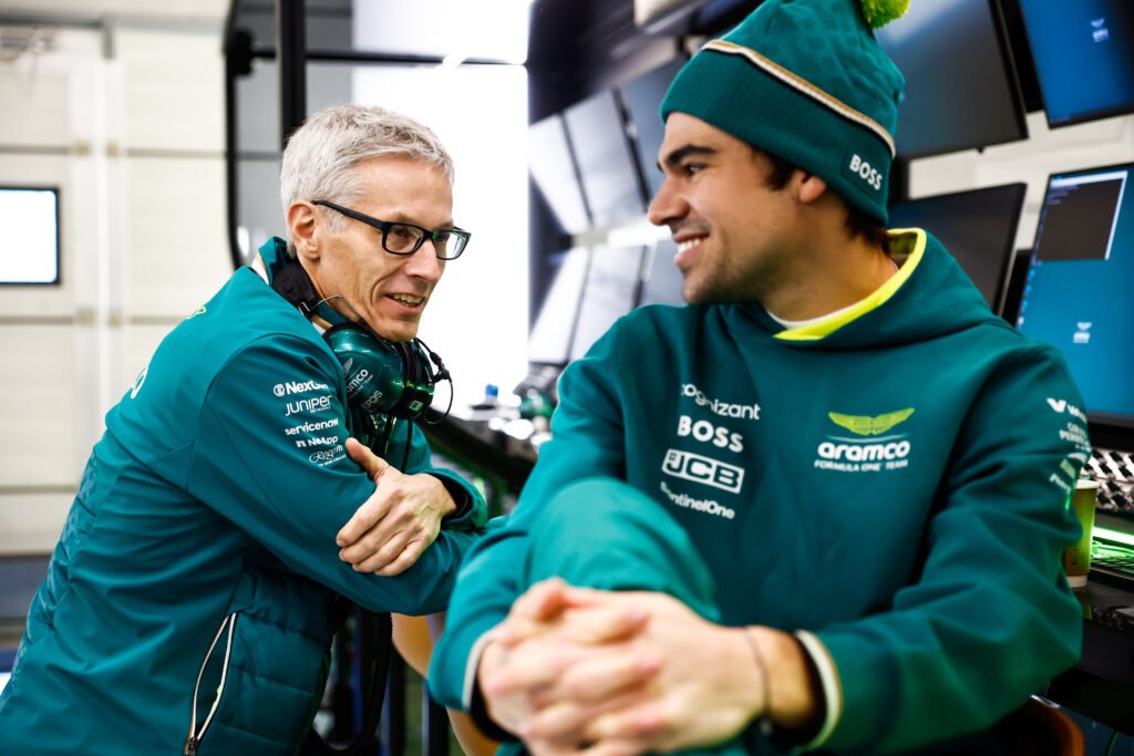 Portrait, TS-Live, Silverstone Circuit, F12403a, F1, GP, Great Britain Mike Krack, Team Principal, Aston Martin F1 Team, and Lance Stroll, Aston Martin F1 Team