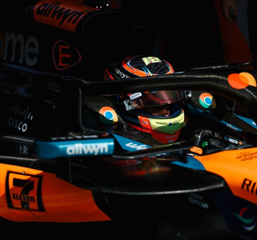 Oscar Piastri of McLaren at the 2025 F1 Canadian GP after qualifying P3