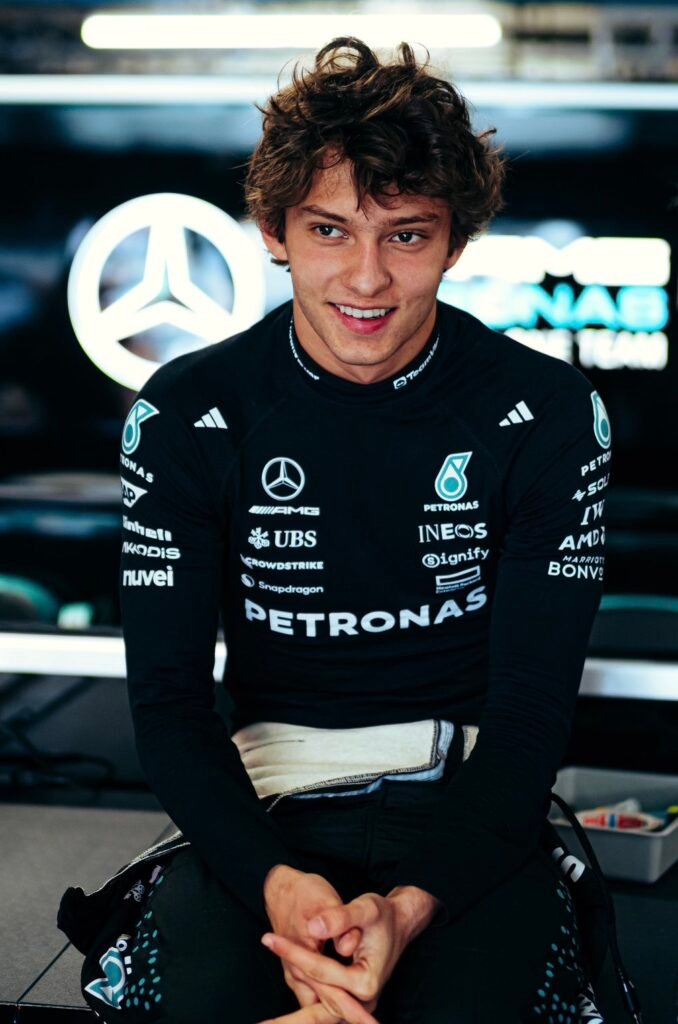 Mercedes driver Kimi Antonelli after qualifying at the F1 Canadian GP