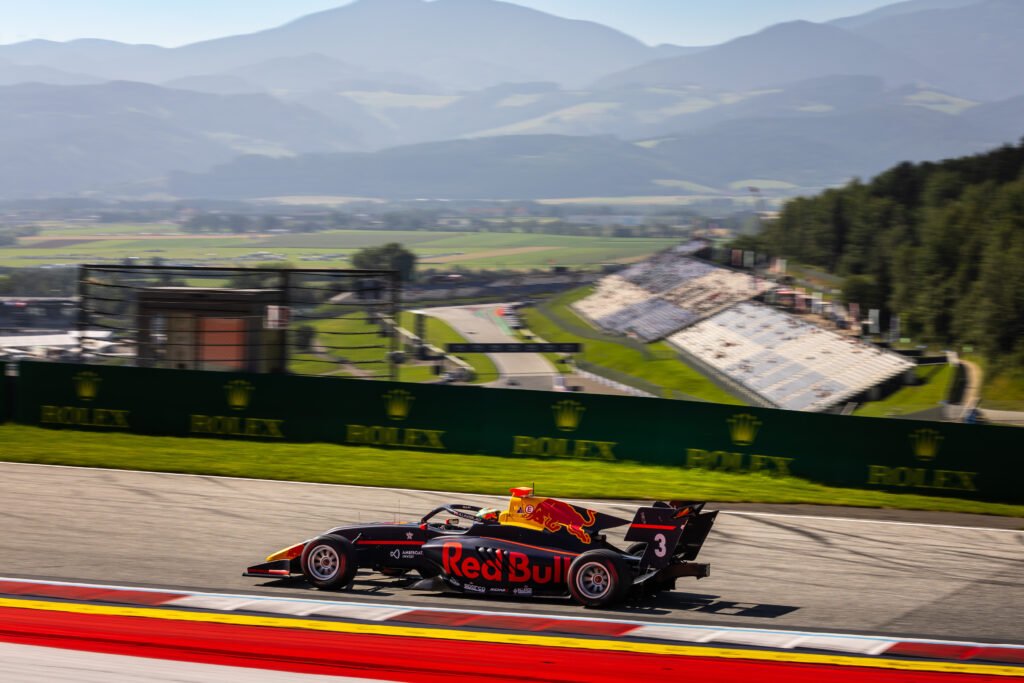 Arvid Lindblad of #3 Prema competes during round 6 of the FIA Formula 3 Championship at the Red Bull Ring in Spielberg, Austria on June 28-30, 2024. // Dutch Photo Agency / Red Bull Content Pool // SI202406290116 // Usage for editorial use only //