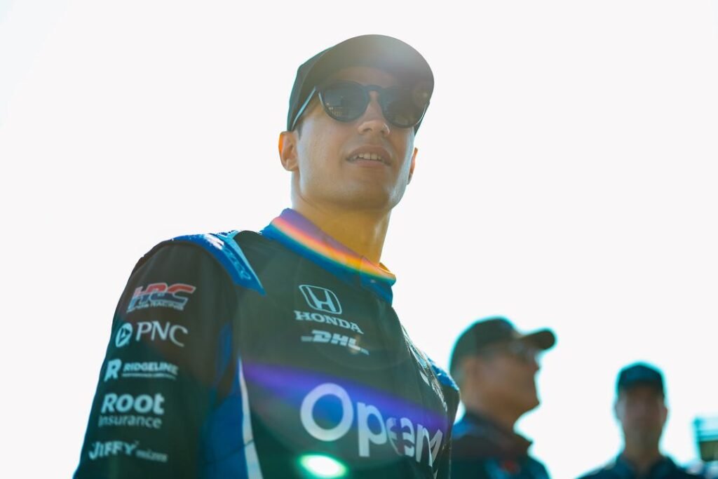 Alex Palou after finishing second at Mid-Ohio