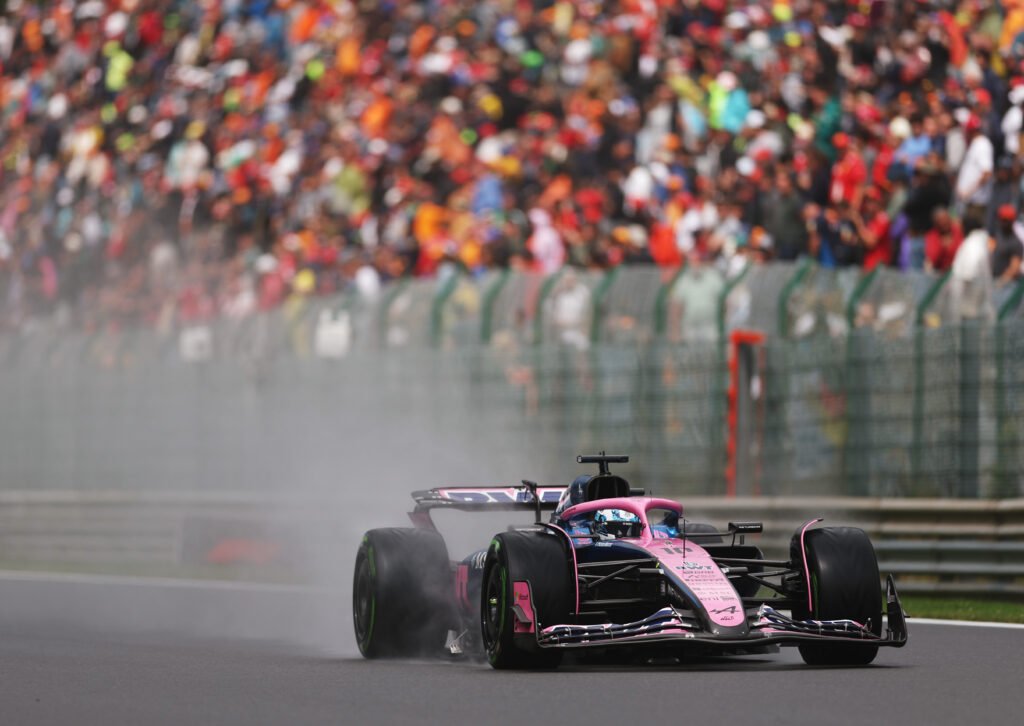 SPA, BELGIUM - JULY 27: Pierre Gasly of France driving the (10) Alpine F1 A525 Renault heads to the grid prior to the F1 Grand Prix of Belgium at Circuit de Spa-Francorchamps on July 27, 2025 in Spa, Belgium.