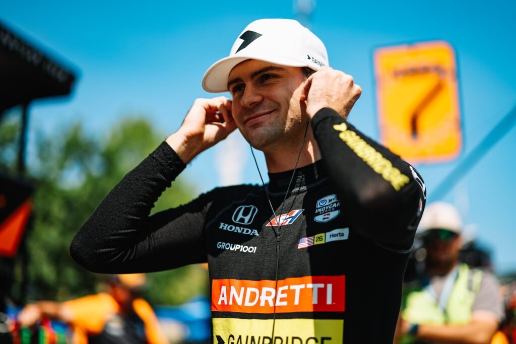 Colton Herta ahead of the Ontario Honda Dealers Indy Toronto.