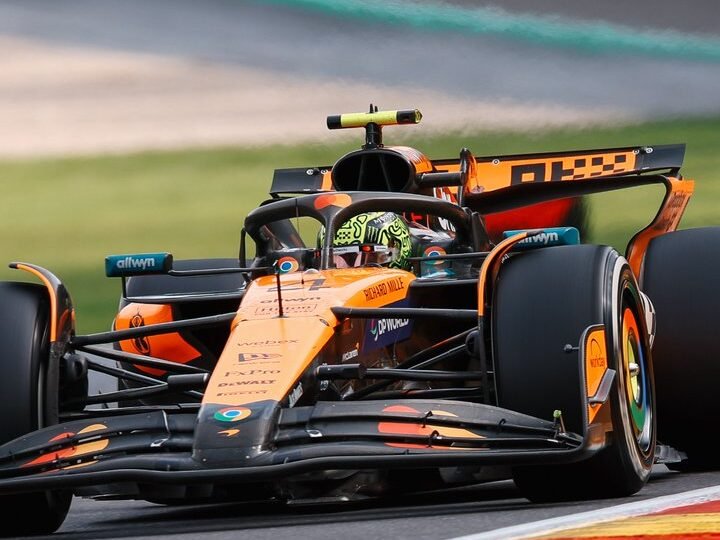 Lando Norris at the 2025 Belgian GP