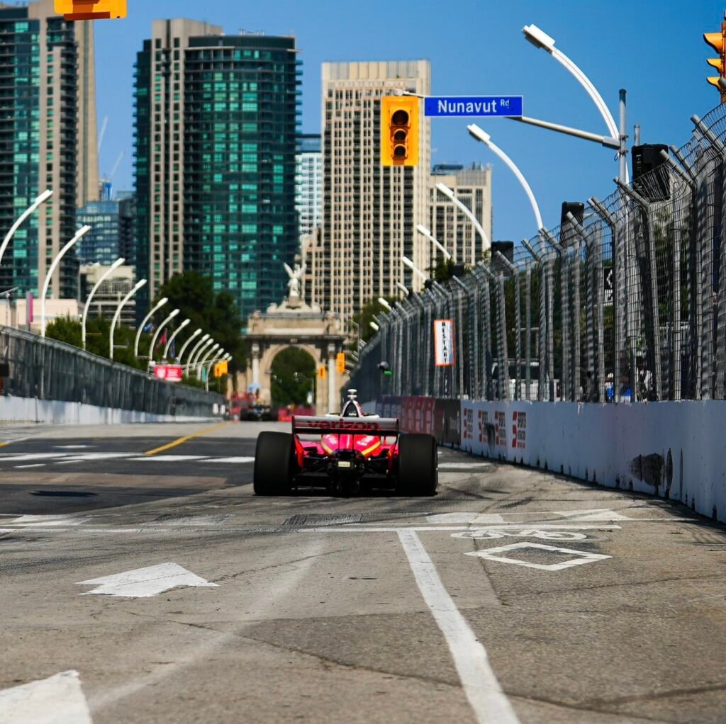 Will Power driving the Team Penske IndyCar at Indy Toronto 2025.