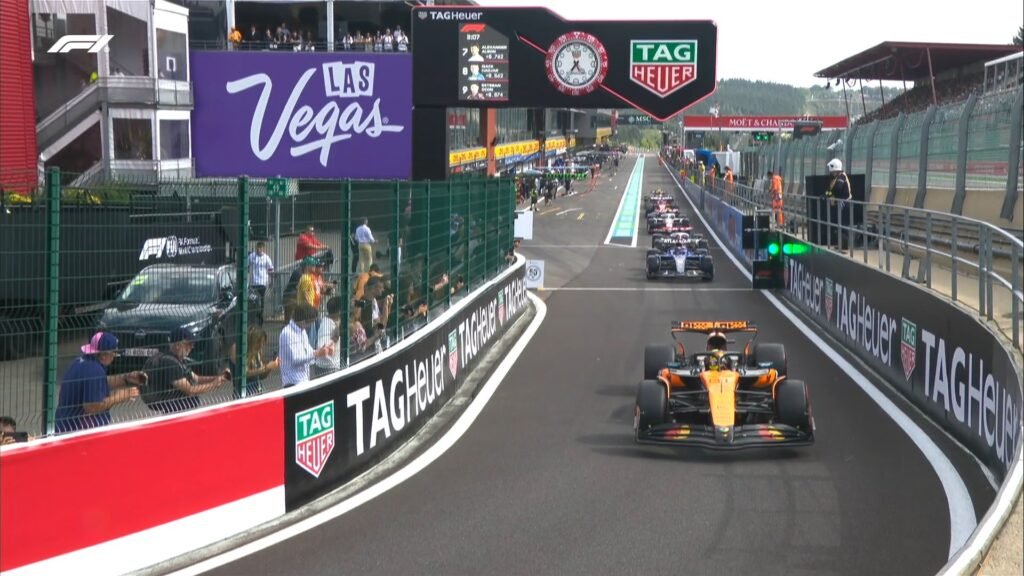 Oscar Piastri at Belgian GP Qualifying