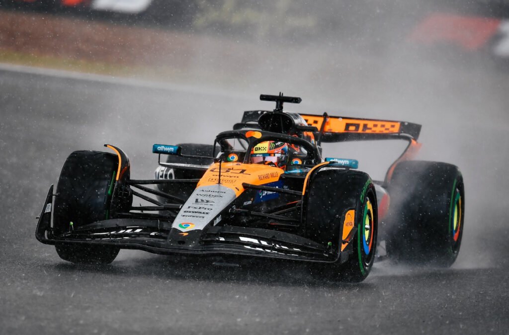 Oscar Piastri's McLaren at the British GP