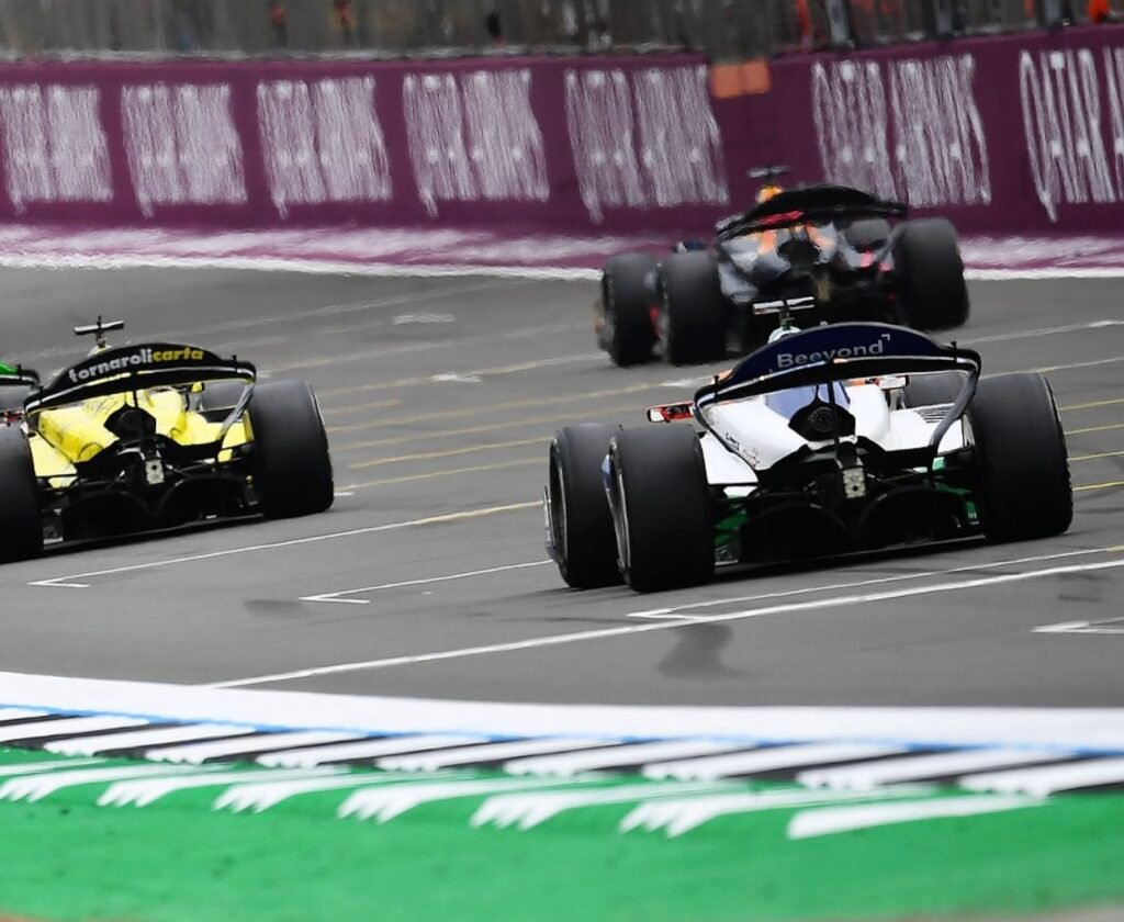 F2 drivers lined up ahead of the sprint race at the British GP