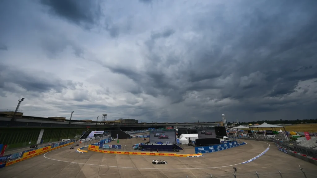 Nick Cassidy of New Zealand driving the (37) Jaguar TCS Racing Jaguar I-TYPE 7 on track ahead of Practice, ahead of the Berlin E-Prix, Round 13 of the 2025 FIA Formula E World Championship at Tempelhof Airport Circuit on July 11, 2025 in Berlin, Germany. (Photo by Simon Galloway/LAT Images for Formula E)