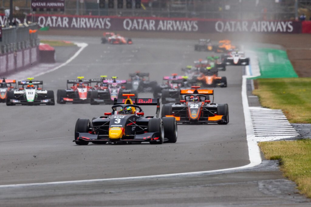 Arvid Lindblad, #3 Prema, during round 7 of the FIA Formula 3 Championship at Silverstone Circuit in England on July 5-7, 2024. // Dutch Photo Agency / Red Bull Content Pool // SI202407070232 // Usage for editorial use only //