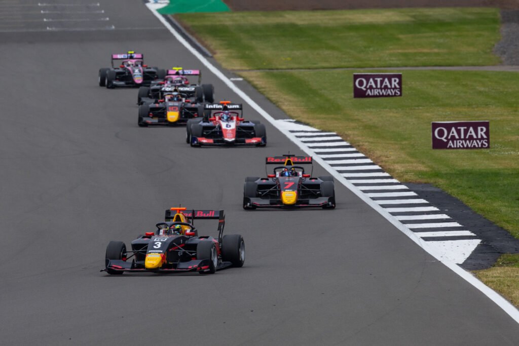 Arvid Lindblad, #3 Prema, during round 7 of the FIA Formula 3 Championship at Silverstone Circuit in England on July 5-7, 2024. // Dutch Photo Agency / Red Bull Content Pool // SI202407070238 // Usage for editorial use only //