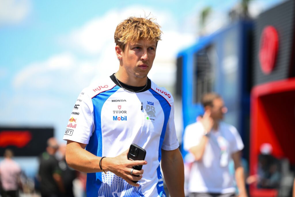 Liam Lawson at the Hungarian GP