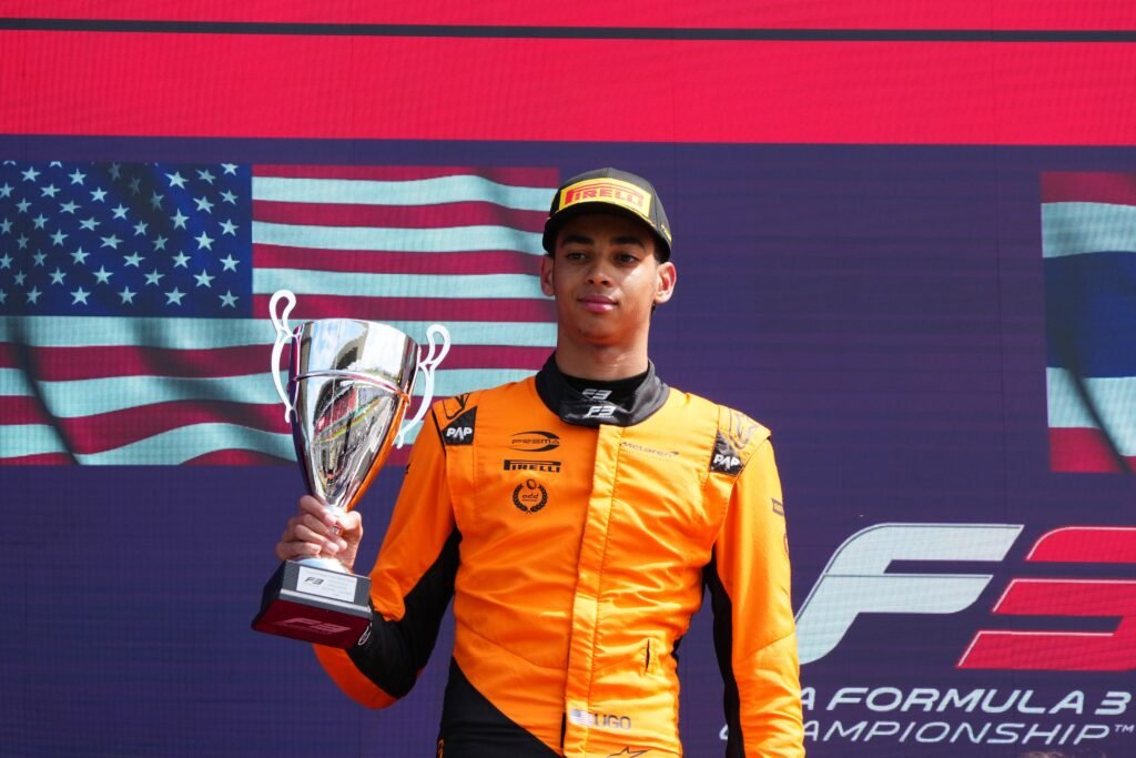F3 rookie driver Ugo Ugochukwu 2nd at the sprint race in Budapest