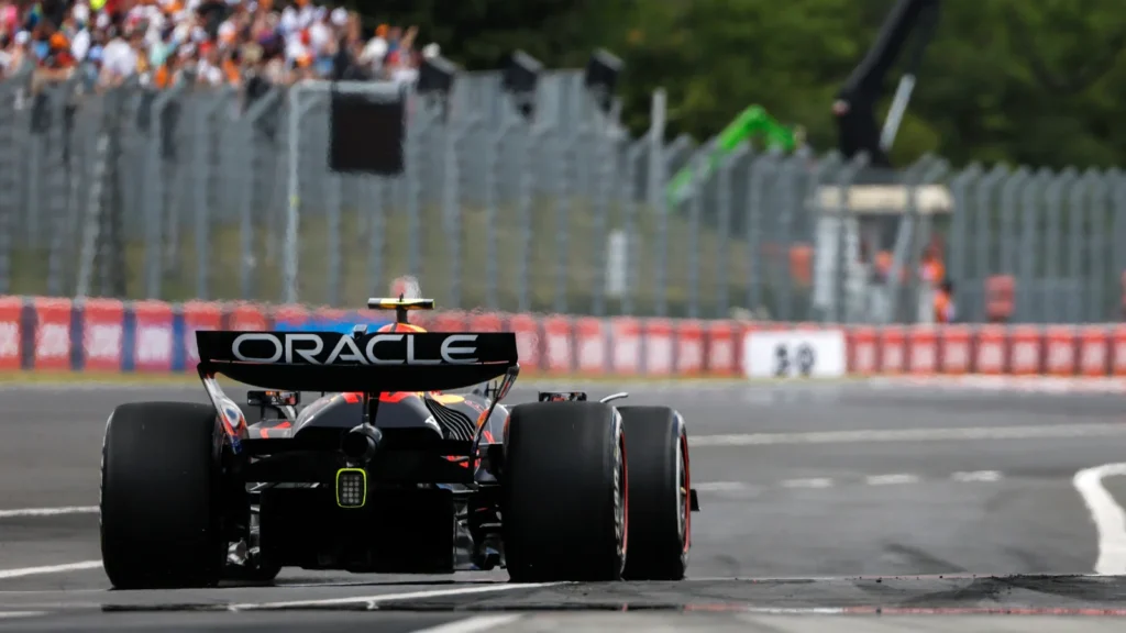 Yuki Tsunoda of Japan driving the (22) Oracle Red Bull Racing RB21 in the Pitlane during practice ahead of the F1 Grand Prix of Hungary at Hungaroring on August 01, 2025 in Budapest, Hungary. (Photo by Sam Bloxham/LAT Images)