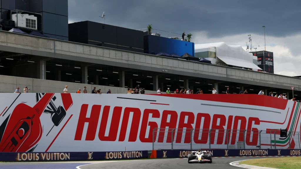 Isack Hadjar of France driving the (6) Visa Cash App Racing Bulls VCARB 02 on track during practice ahead of the F1 Grand Prix of Hungary at Hungaroring on August 01, 2025 in Budapest, Hungary. (Photo by Zak Mauger/LAT Images)